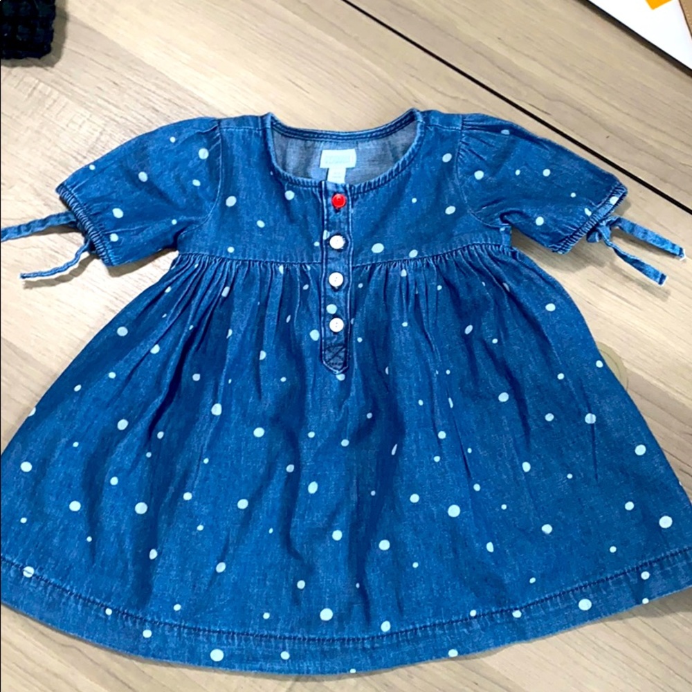 Gymboree Toddler Jean Polkadot Dress